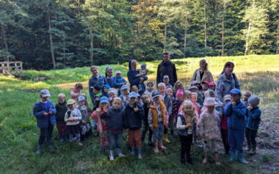 Spotkanie w lesie z leśniczym